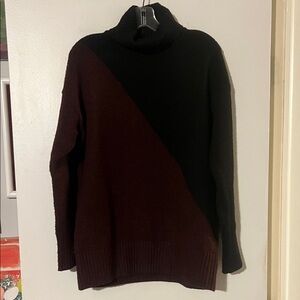 Emproved black/purple turtleneck sweater. Super soft and warm!
